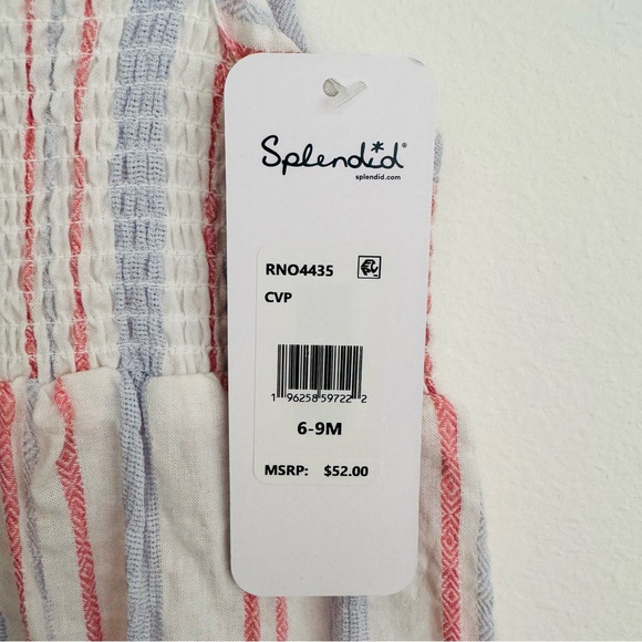 Splendid Baby Carnival Stripe Onesie Size 6-9 Months NWT - Picture 4 of 9